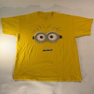 🤓🍌 UNIVERSAL STUDIOS DESPICABLE ME MINION MAYHEM PHIL GRAPHIC YELLOW T-SHIRT 🤓🍌